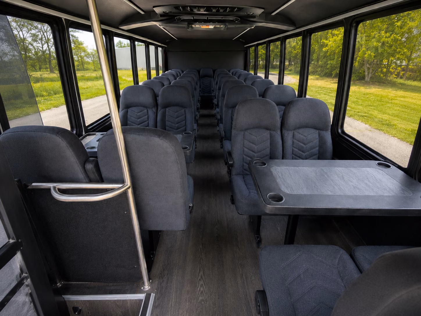 nashua 18 passenger minibus inside