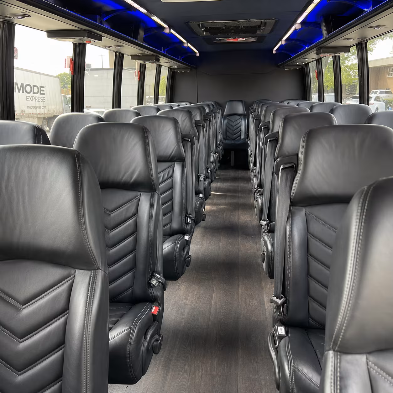 nashua 28 passenger minibus interior