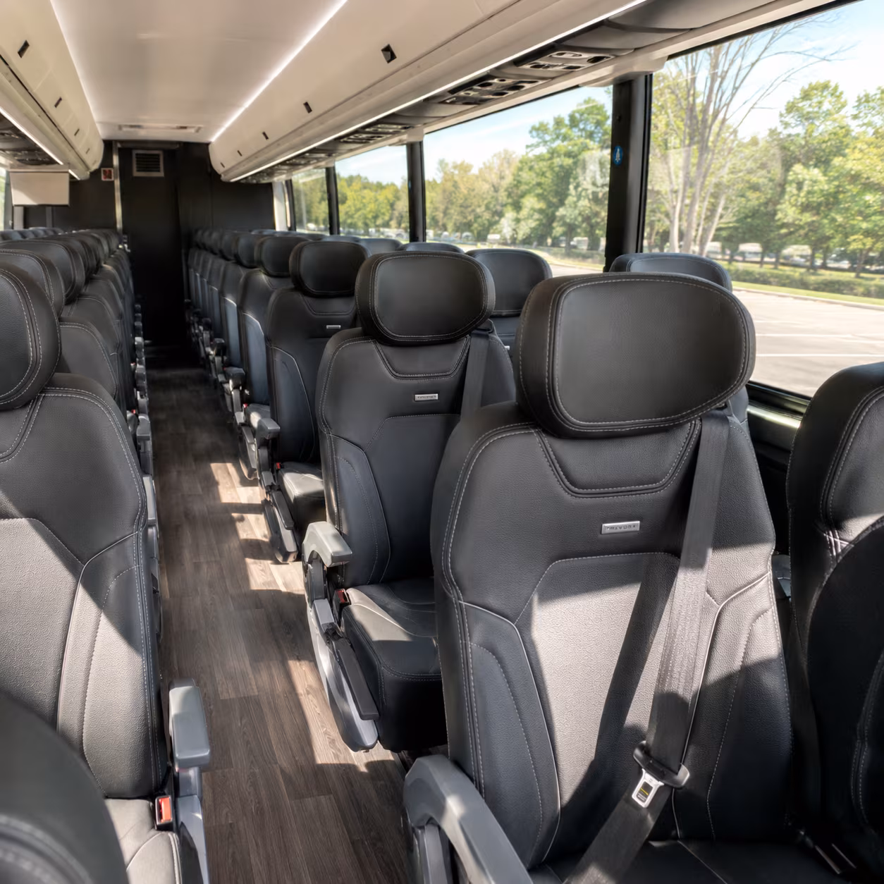 nashua 56 passenger charter bus interior